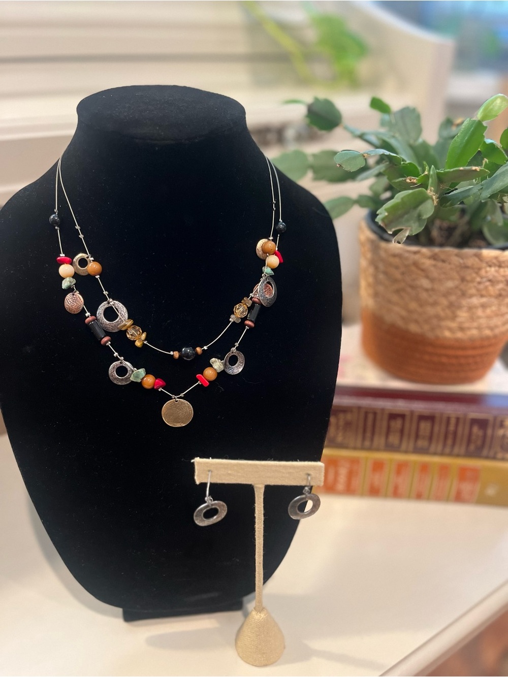 Multicolor Beaded Layered Necklace